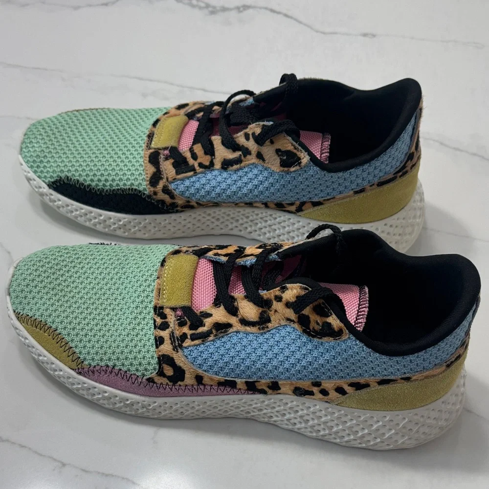 Steve Madden Multi-Color Leopard Mesh Sneaker